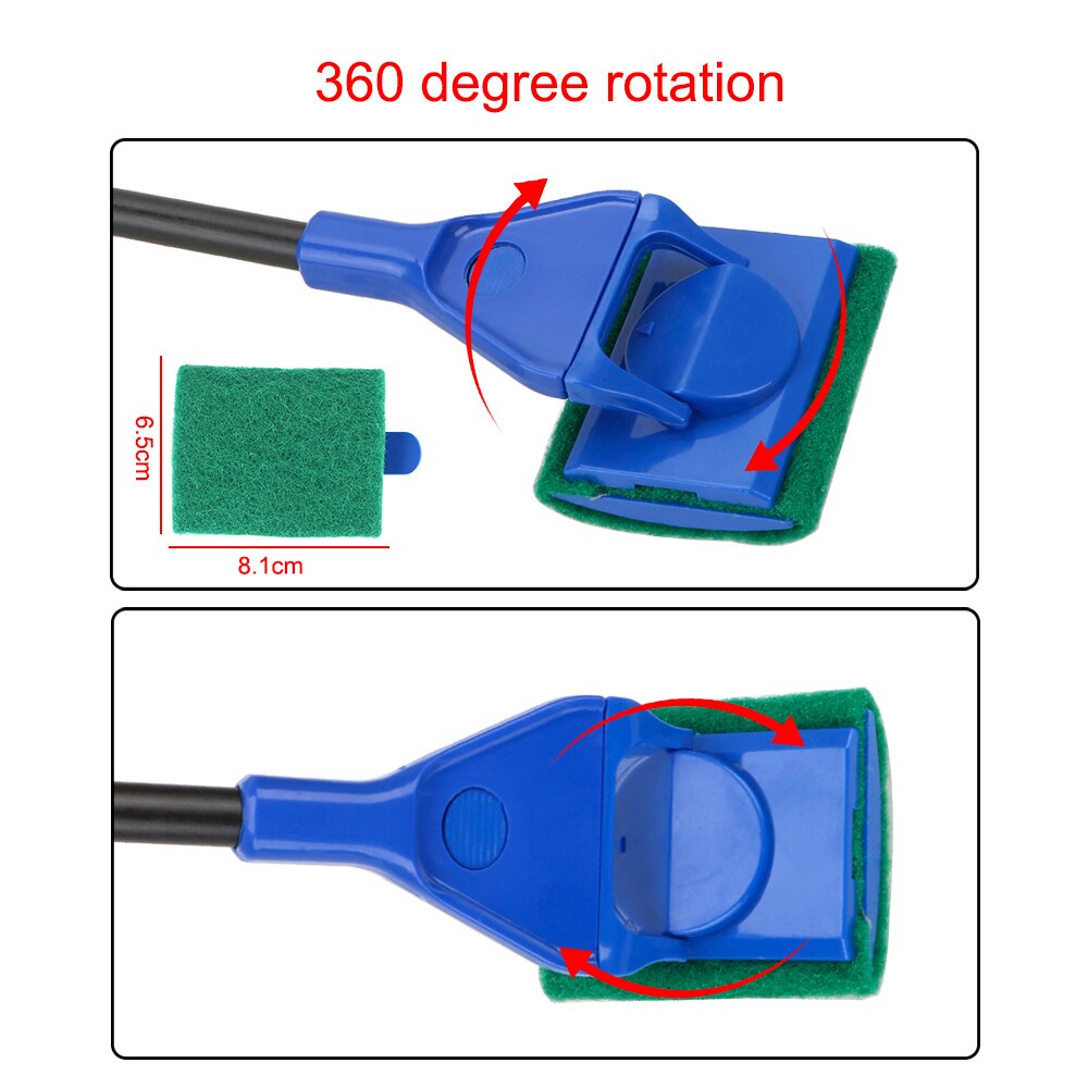 HILIFE Adjustable Aquarium Cleaner 5 in 1 Aquarium Tank Clean Set Aquarium Cleaning Tools