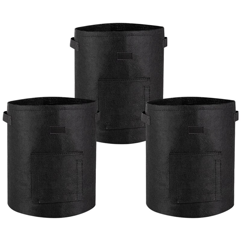 Potato Grow Bags 3Packs Plant Grow Bags with Window Flap Breathable Planting and Two Handles Thickened