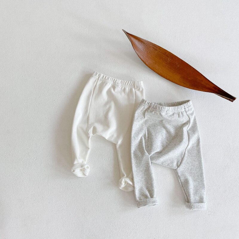Pantaloni per bambini in morbido pizzo lavorato a maglia per ragazzo collant Leggings per ragazze pantaloni autunno Leggings per bambini Leggings a coste in cotone pettinato per bambina