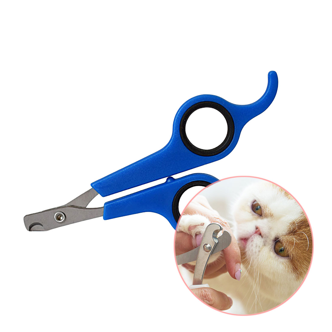 1 ud., cortaúñas para mascotas de , suministros para gatos y perros, cortaúñas, cortaúñas para mascotas, garra, tijeras de aseo: Azul