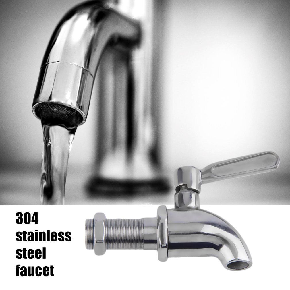 Beverage Drink Dispenser Wine Barrel Spigot Faucet Tap Durable Stainless Steel for Home Bathroom Kitchen Mini Type Desktop