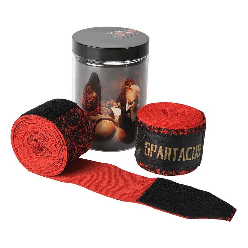 1 par boksning håndbeskytter bandage ulden høj elastisk sanda taekwondo hånd bandage: Rød / 500 x 5cm