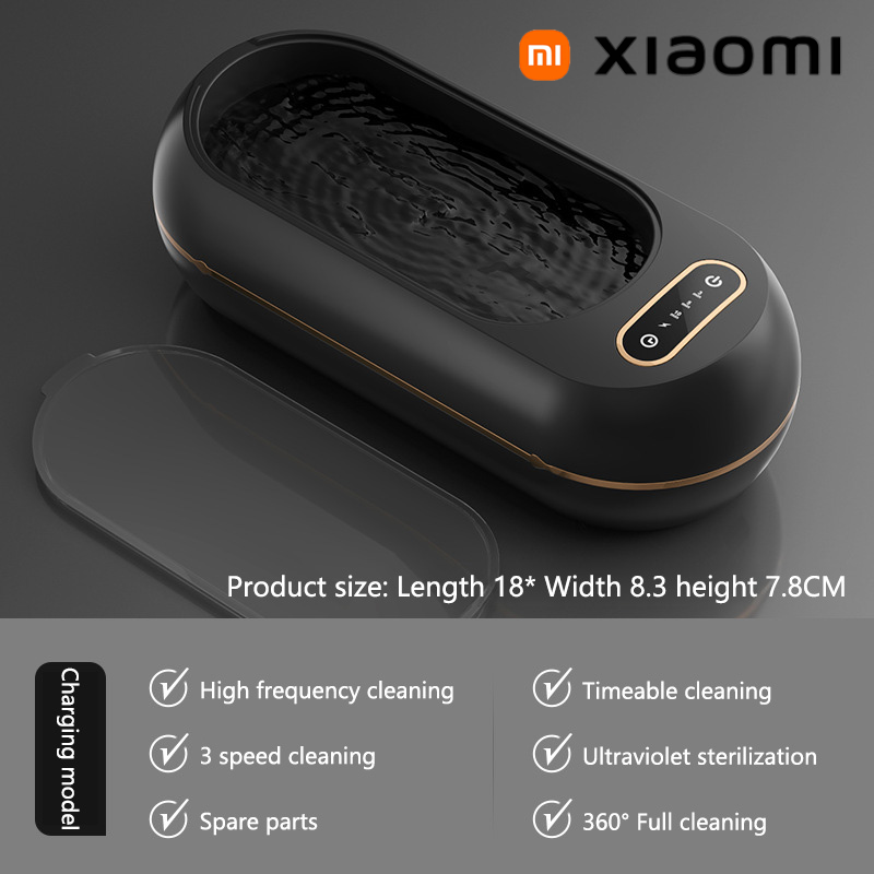 Xiaomi Multifunctionele elektrische beugeldoos Reinigingsdoos Onzichtbare houder Prothese Reinigingsmachine Sieraden Orthodontische reiniger: Bordeaux