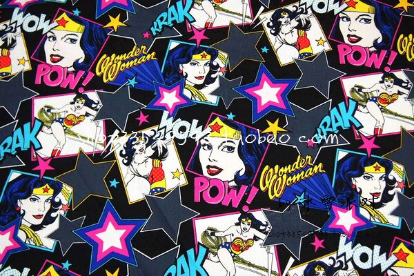 Breedte 140Cm Hero Vrouw Naaien Stof Diy Handgemaakte Materiaal Hometextile Patchwork