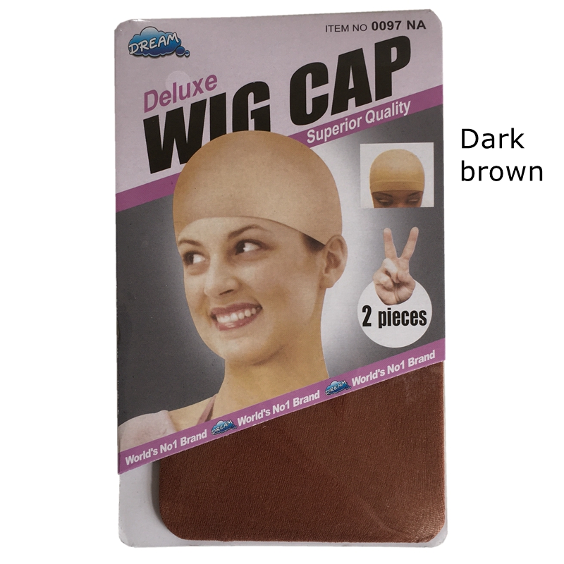10 Stuks Bruin Pruik Cap Haarnetje Haar Mesh Pruik Weven Cap Rekbare Elastische Haarnet 5 Kleur 2 Stuks/pak