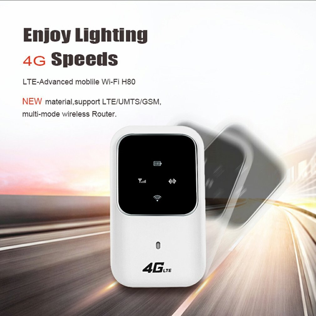 4G Wireless Router Mobile Broadband Portable Wi-Fi car Sharing Device Sim Card Slot LTE MIFI Modem