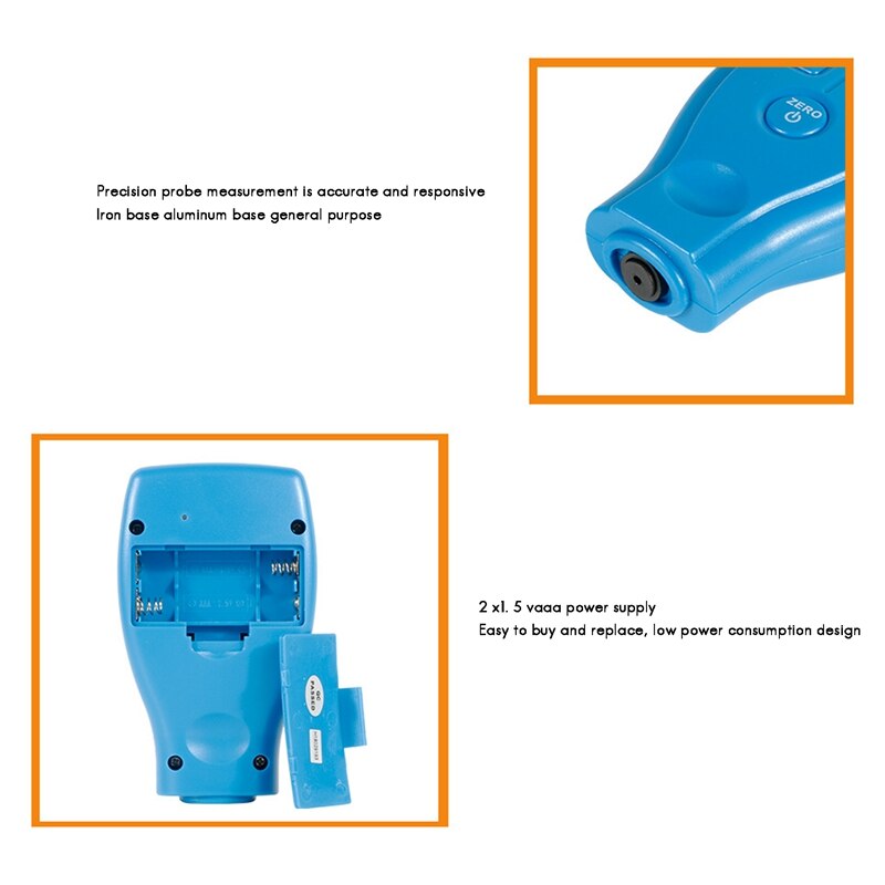 Paint Thicknes Instrument Digital Paint Coating Thickness Gauges Car Painting Meter GM200A Car Paint Measure Tester