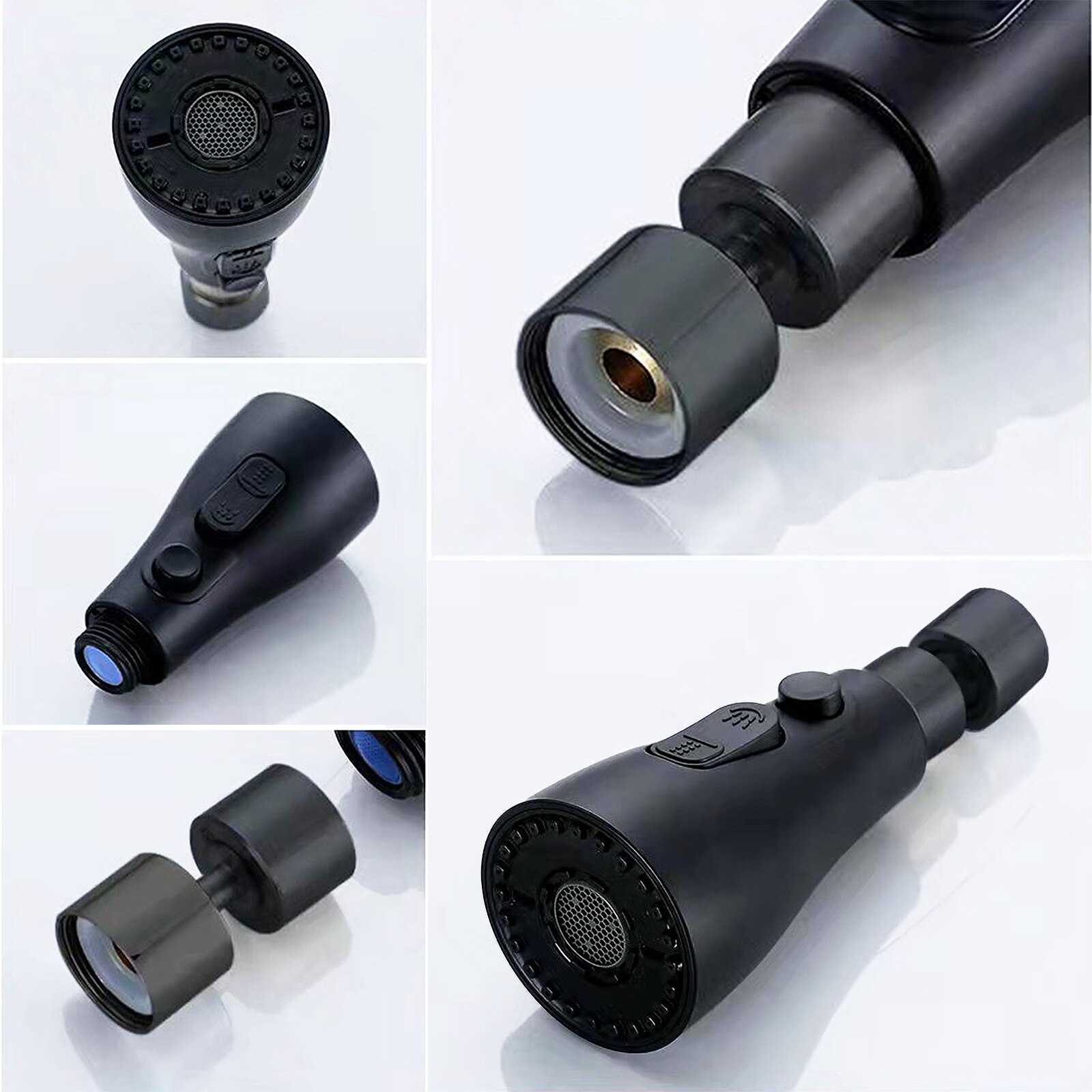 Kitchen Filter Faucet Spray Head Tap 360Rotation Water Faucet Bubbler Swivel Water Saving Economizer Head Extender Filter Nozzle