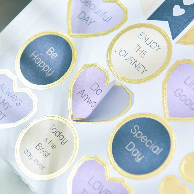 ZFPARTY 4pcs Happy Day Stickers for Scrapbooking DIY Projects/Photo Album/Card Making Crafts