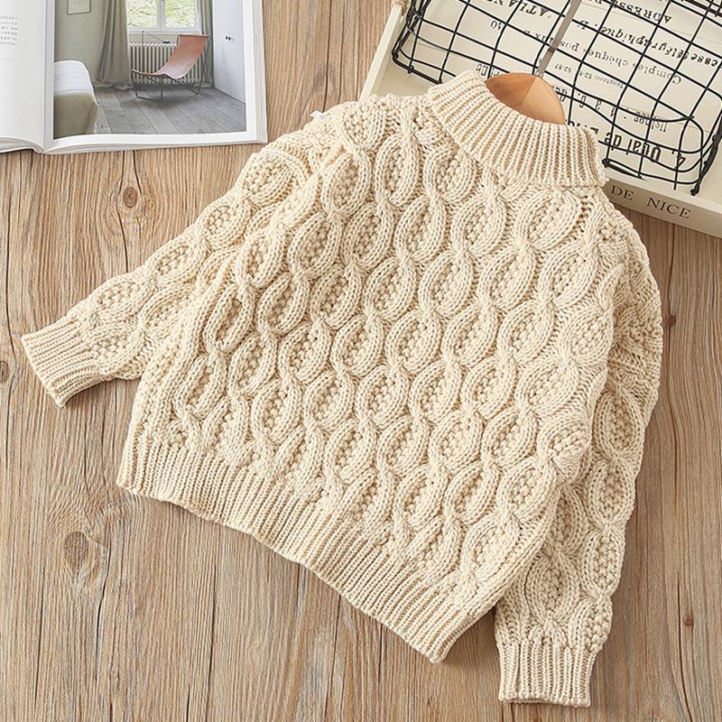 Wintertrui voor meisjes, jongens, baby's, kinderen, warme coltrui, gebreide trui, trui, tops, bovenkleding  s10092