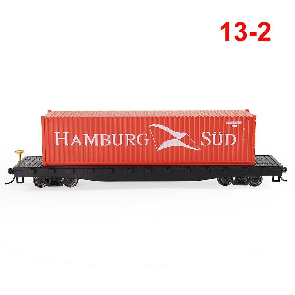 Carro plano de 5 pies con contenedor de 40 pies con plataforma 1:87: 13-2