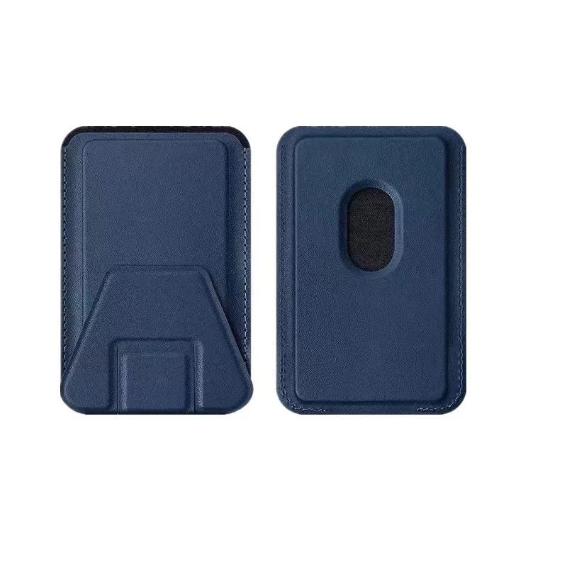 Magnetyczny portfel na telefon Magnetyczne etui na karty na tył telefonu jako portfel na telefon Przyklejany na portfel na Iphone 15.: Granatowy