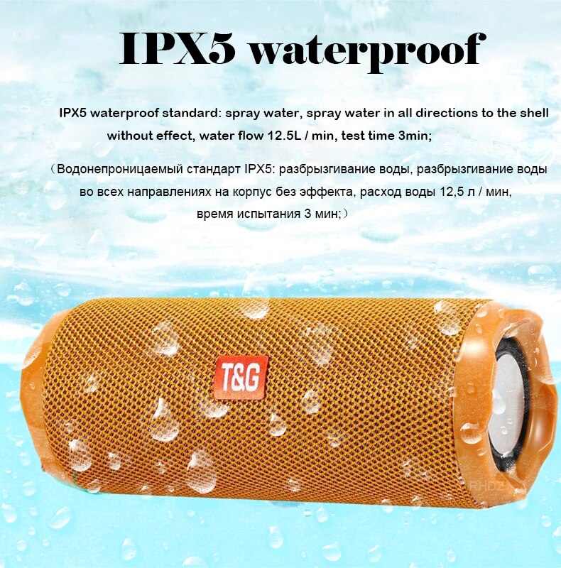 20W IPX5 waterproof bluetooth speaker stereo bass dual diaphragm subwoofer portable sound system soundbox caixa de
