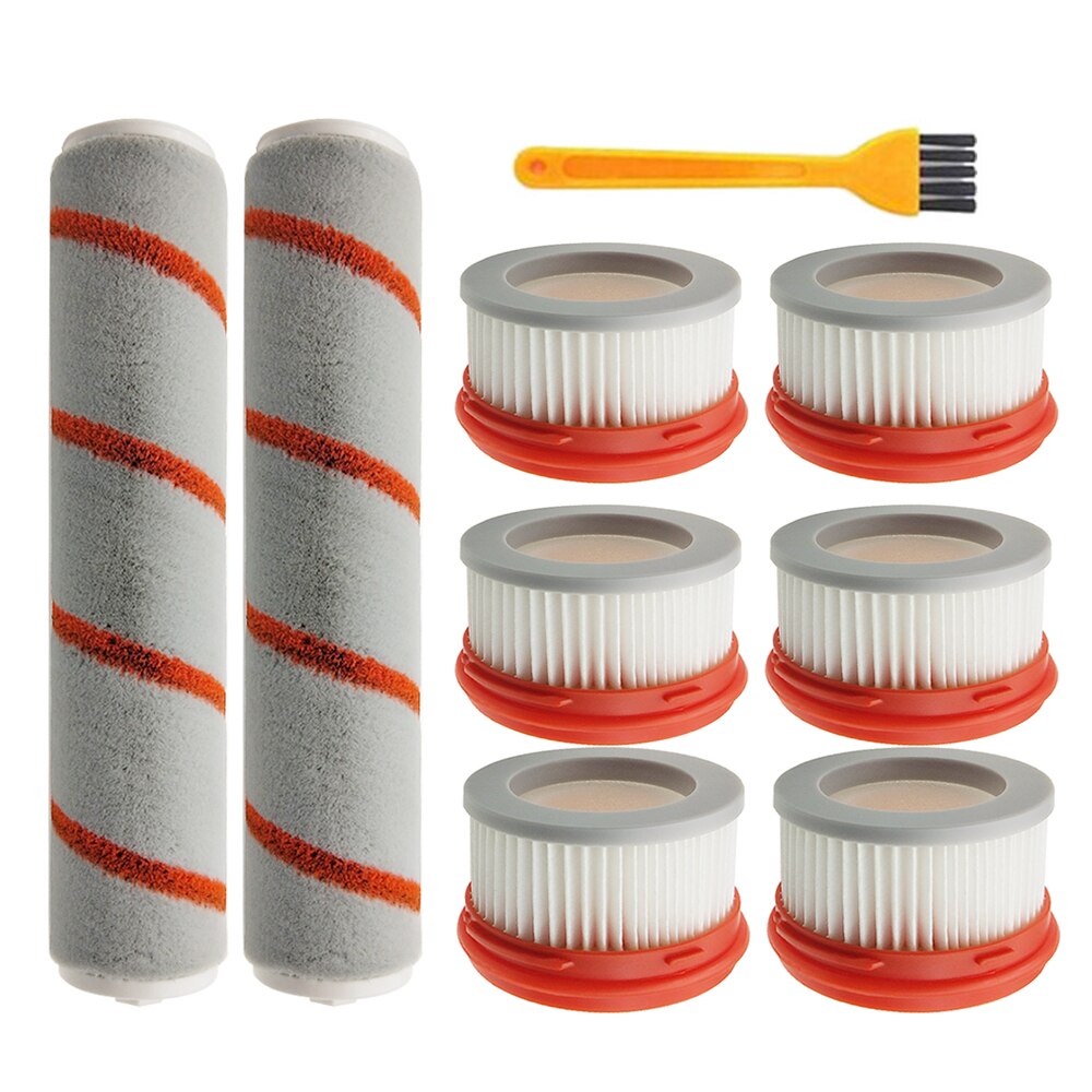 HEPA-Filter Für Xiaomi Dreame V8 V9 V9B V9P XR V10 V11 Haushalt Drahtlose Staubsauger Zubehör Rolle Pinsel: dunkel khaki