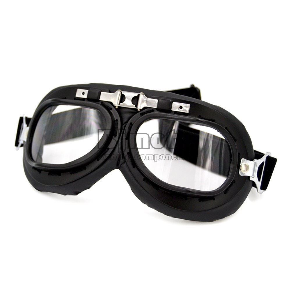 Vintage motorcykel glasögon glasögon retro pilot cruiser steampunk motocross klassiska goggles atv cykel uv skydd solglasögon: Cl