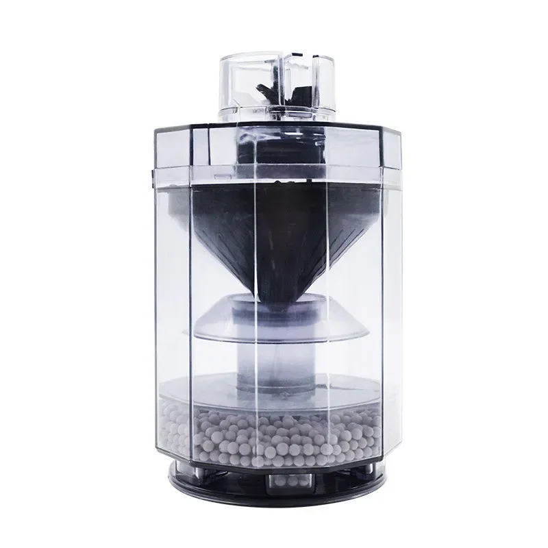 Filtro de hadas de agua para pecera, enriquecimiento de oxígeno, cultivo bacteriano, limpieza automática de huecos y inodoro, accesorios acuáticos: Negro