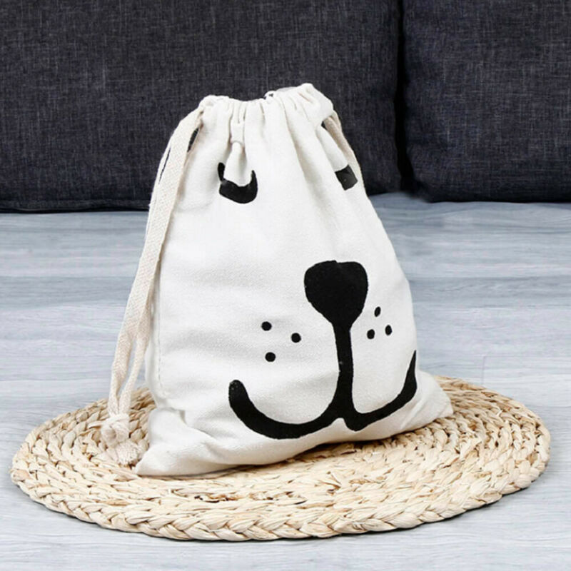 58x48CM Cotton Linen Drawstring Sack Bag Food Clothes Outdoor Travel Storage Hand Bag Sundries Vaccum Compressed Laundry Bag