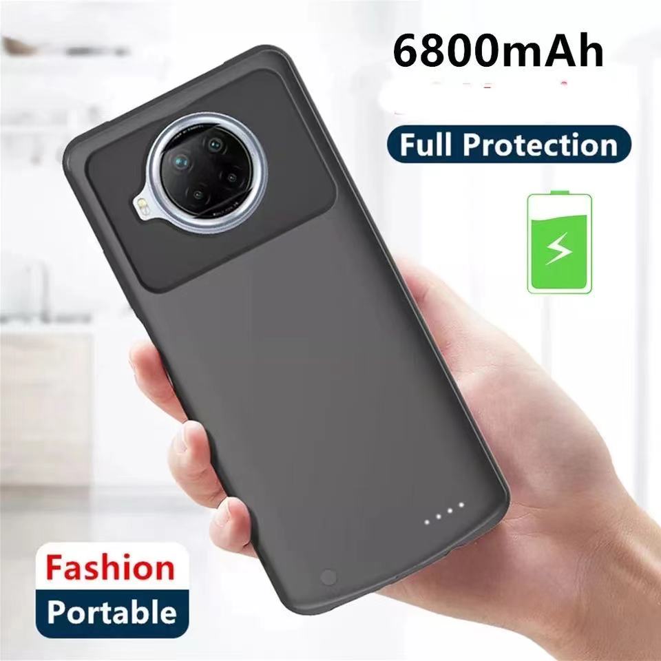 Acculader Gevallen Voor Xiaomi Poco X3 Nfc Power Bank Draagbare Silm Siliconen Shockproof Externe Batterij Opladen Cover