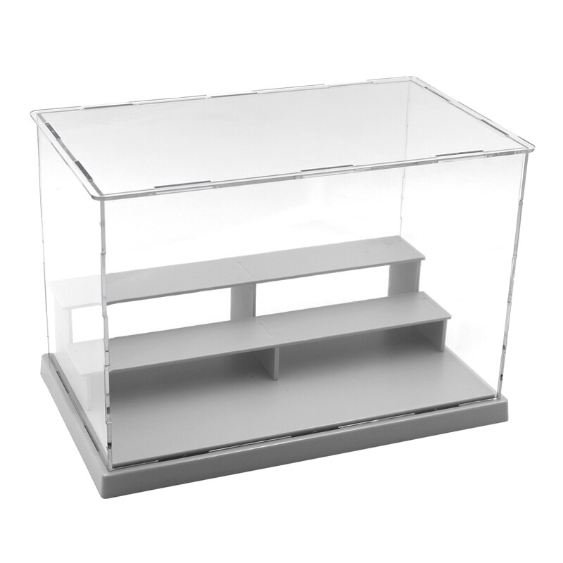 Acrylic Action Figures Model Transparent Display Case Dustproof Showcase for Action Figures,Collectibles: Fuchsia