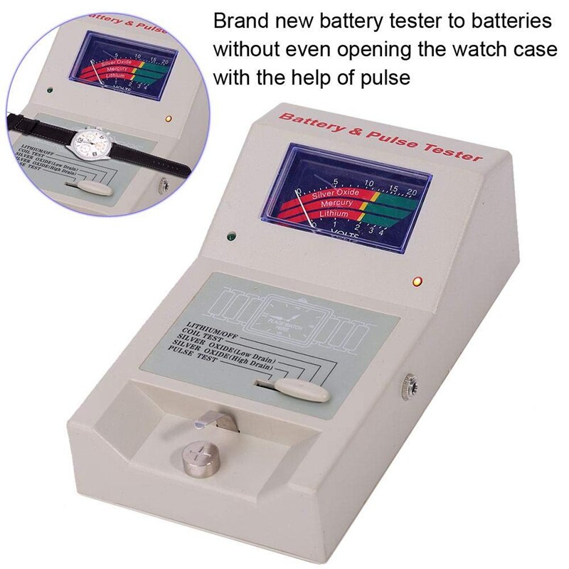 Ur batteri tester knapcelle, med aftagelig to-leder quick show batterier' sundhed velegnet til urmagere, ur reparation m