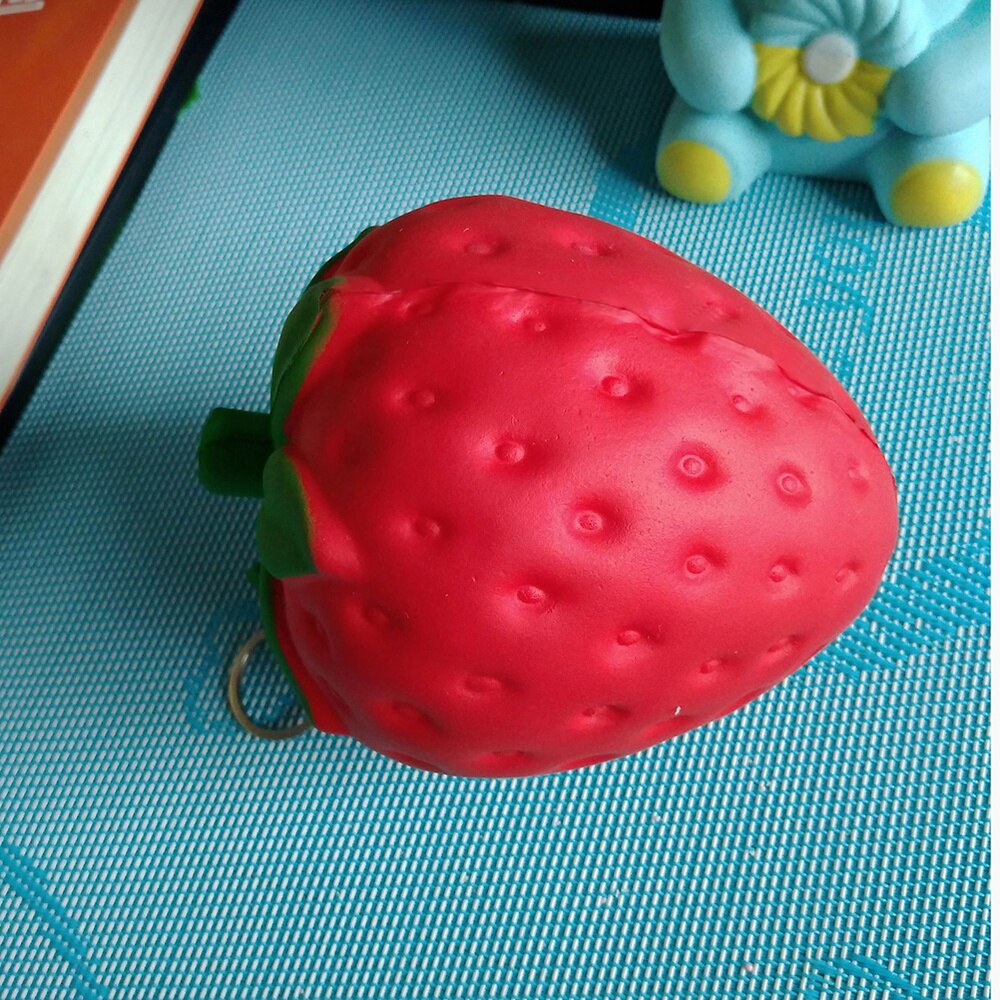Kawaii Cute Strawberry Jumbo Soft Foam Stress Relief Toy Scented Slow Rising Squeeze Vent Toy