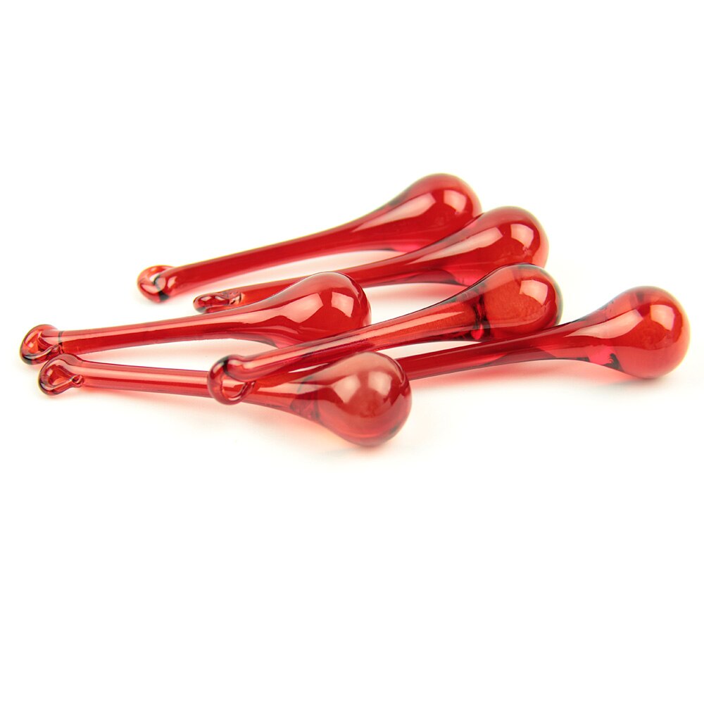 16x6 0Mm/20X80Mm 10 Stuks Veelkleurige Regendruppels Kristallen Kroonluchter Onderdelen Lamp Glas Opknoping Hangers Kralen gordijn Accessoires: red / 16x60mm 10pcs