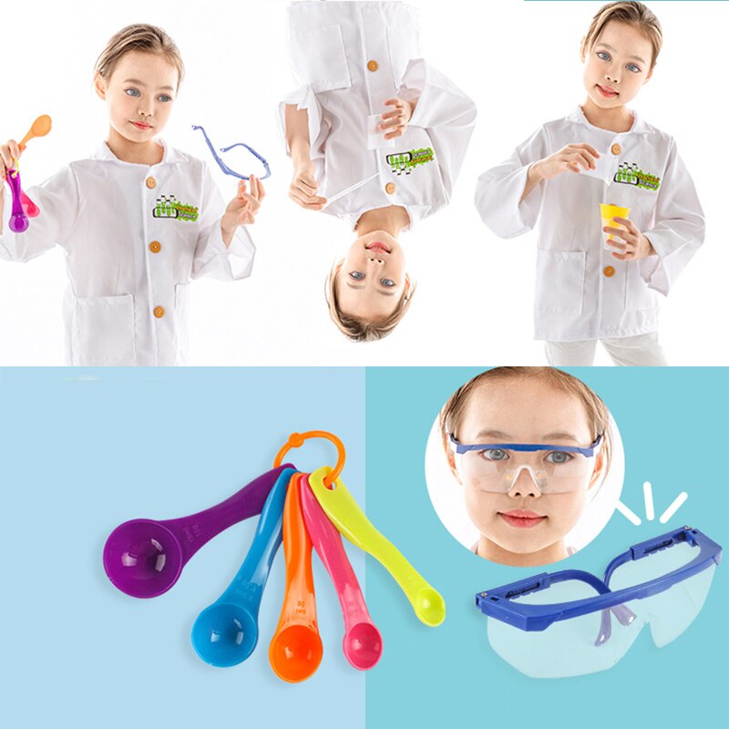 Blouse Blanche De Laboratoire Pour Enfant - Déguisement Scientifique, Médecin, Halloween, Jeu De Rôle