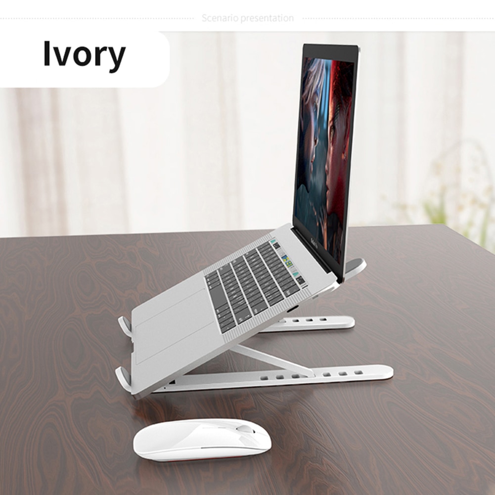 Laptop Stand Folding Notebook Stand Lifting Cooling Laptop Beugel Met Non-Slip Pad Verstelbare Aluminium Legering Tablet Houder