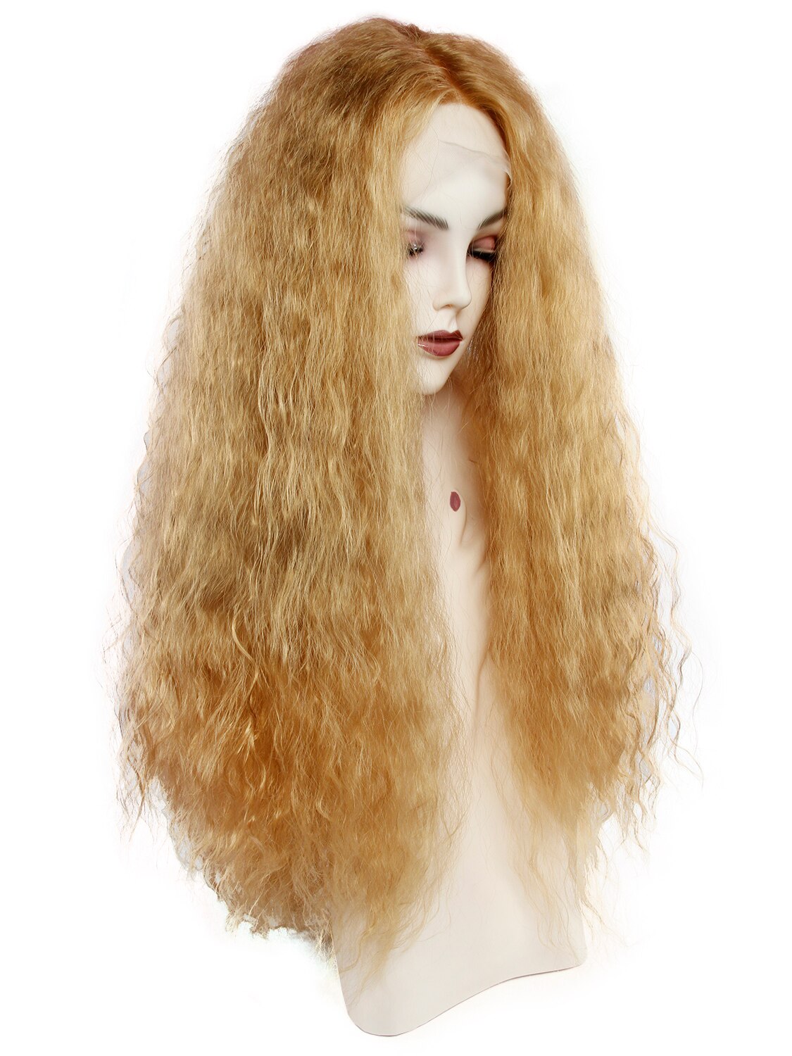 Long afro wigs for black women synthetic lace front wigs fluffy hair bohemian curly hair wig cosplay