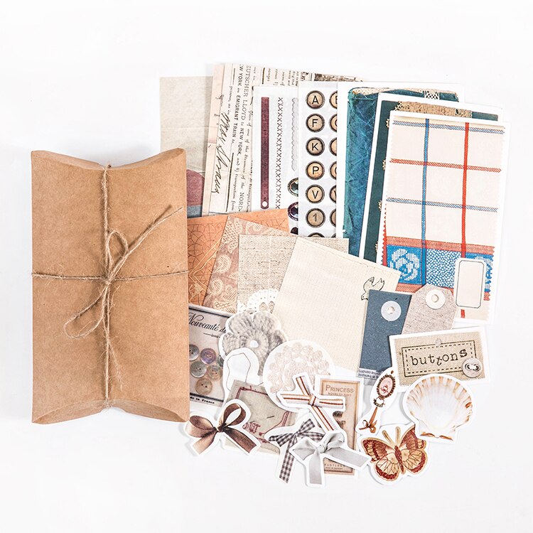 Journamm 30 pz/pacco Stile Vintage Carta Artigianale FAI DA TE Scrapbooking Materiali Decor Spazzatura Ufficiale Scuola Marcatura di Cancelleria Memo di Carta  21