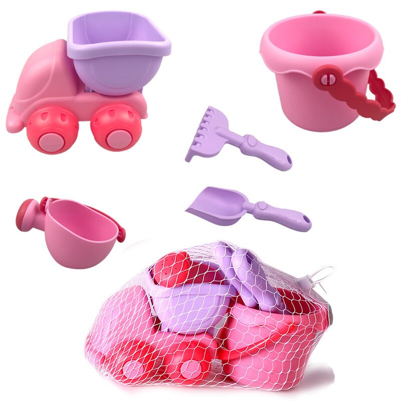 Set di giocattoli da spiaggia per bambini annaffiatoio secchio pala kit di strumenti genitore-figlio estate interattiva sabbia all&#39;aperto giochi d&#39;acqua