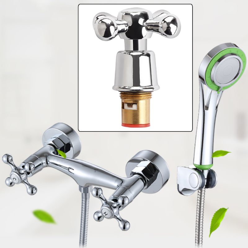 1Set Copper Cross Handle Bath Sink Faucet Handle for Kitchen Bathroom Accessory