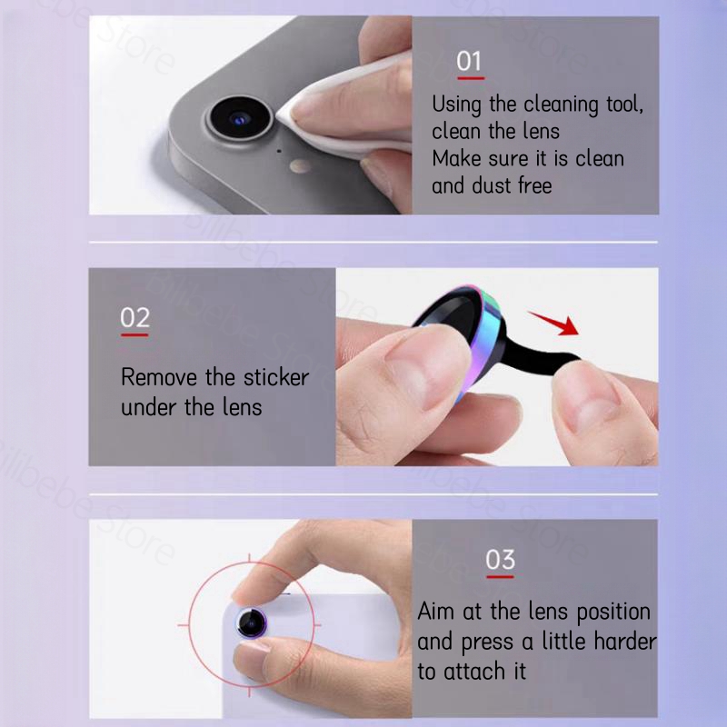 Protezione dell'obiettivo per Mela iPad 10 10.9 "2022 aria5 4 ipad mini 6 Obiettivo posteriore in vetro temperato HD Pellicola trasparente Accessori