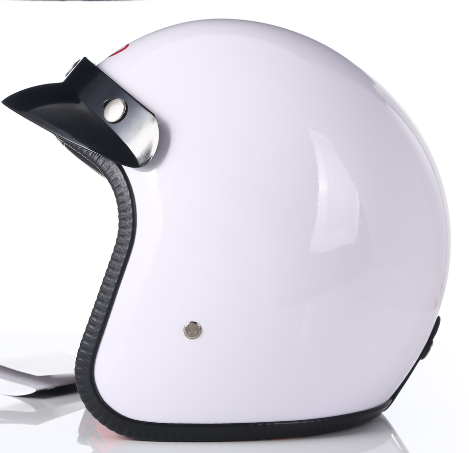 Motorcycle Helmet Dot Approved Retro Motorcycle Capacete Unisex 3/4 Helmet Cafe Racer Vintage Helmet