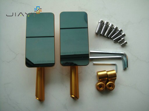 CNC 8mm 10mm Tomok Laterale Posteriore 3D Specchi per Kawasaki Z1000 Z750 R ER6F N W800 ER4N KLX250 KLX VN Serie VERSYS Z 1000 750 ER6N C: Phone-oro