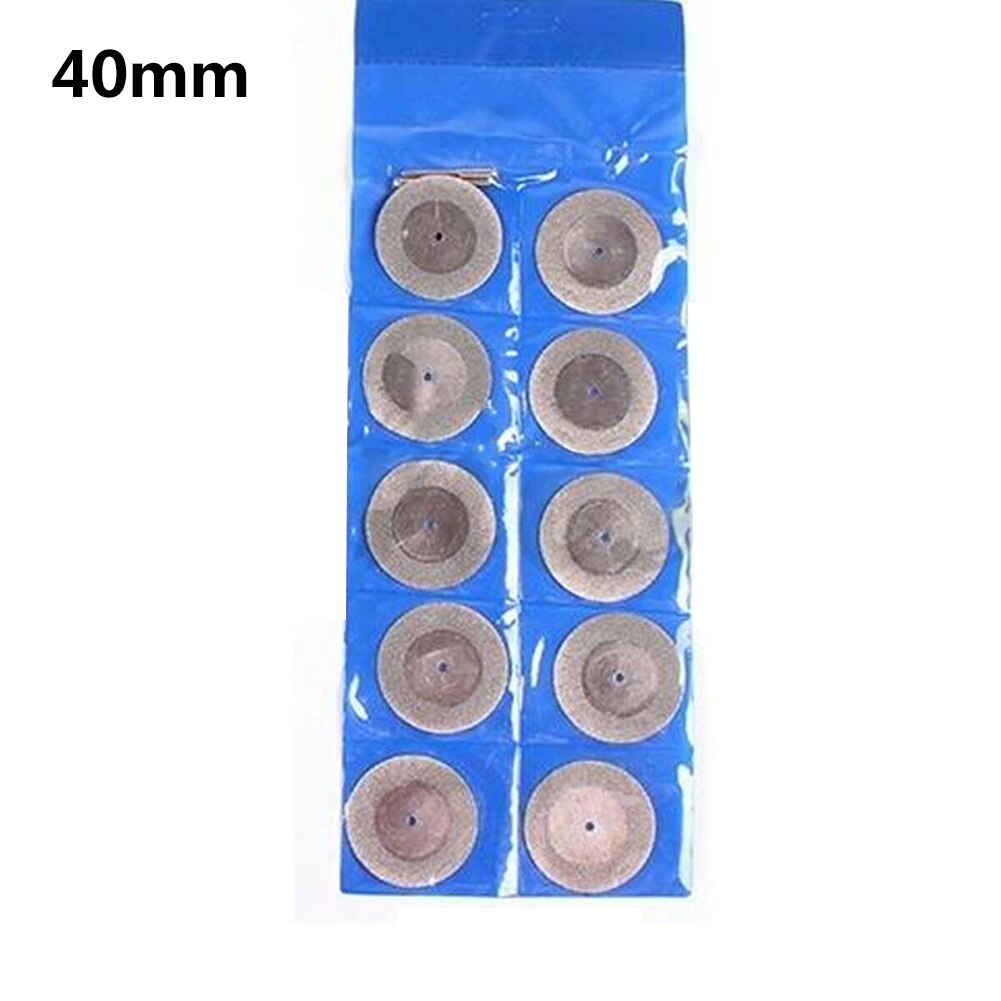 10x Diamond Cutting Discs Mini Saw Blade Rotary Wheel Grinding +2 Mandrel