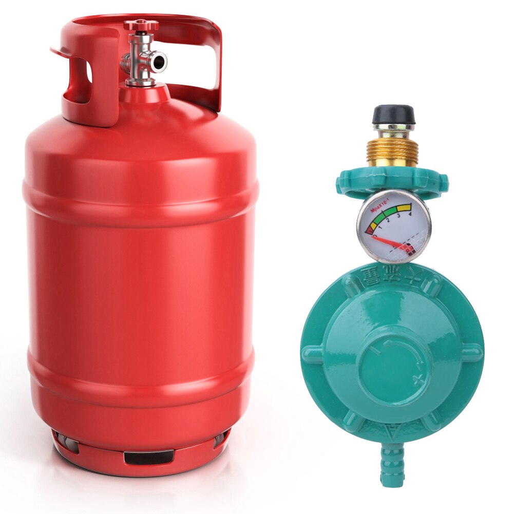 Gas Tank Pressure Regulator Household Liquefied Gas Pressure Reducing Valve Applicable To Household Appliances (With Gauge)