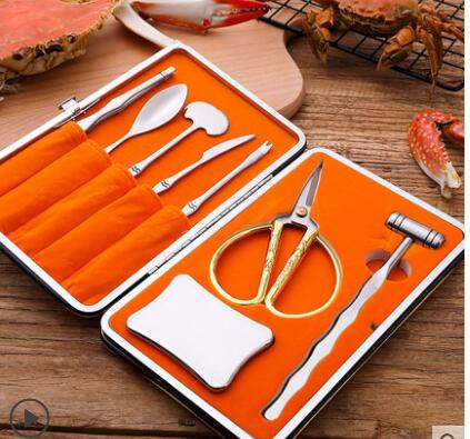 Crab tools crab eight pieces of stainless steel eating crab tools crab claws: 2
