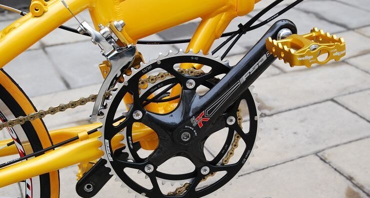 Fällbar cykel k ram framväxel adapter adapter fällbar cykel växelväxel konvertering säte ombyggnad  sp8 kc083 byte 9s to 18s