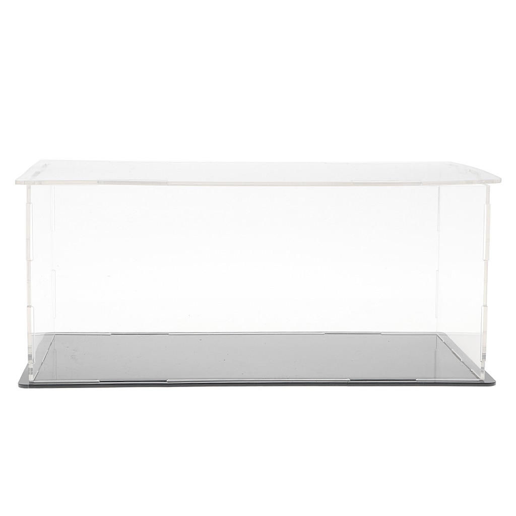 Acrylic Display Box Perspex Case Self-Assembly Plastic Base Dustproof For Model