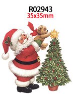 30pcs/lot Christmas Printed Resin Flatback DIY Decoration Crafts Accessories R0292 R0293 R0294: R02943