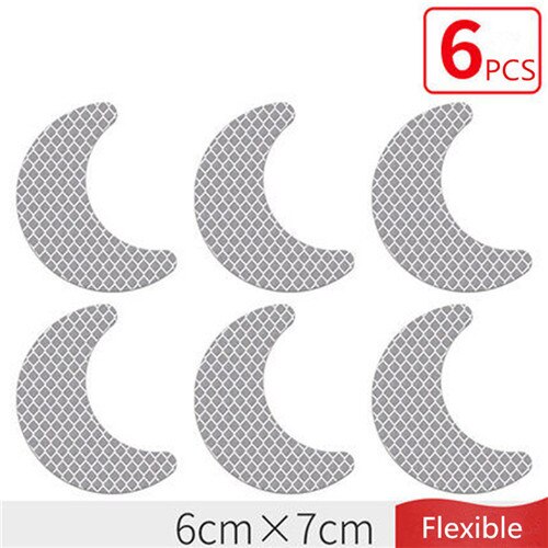Clouds Reflective Stickers Night Safety Reflective Warning Tapes for Car Decals Decoration Made with 3M Materials: MoonDWhite