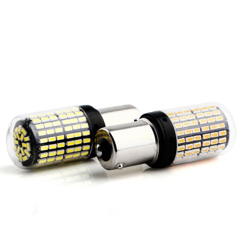 Wit Knipperlichten 1156 7506 P21W BA15S Led 3014 144SMD Lampen DC12V Vervanging 2 Stuks