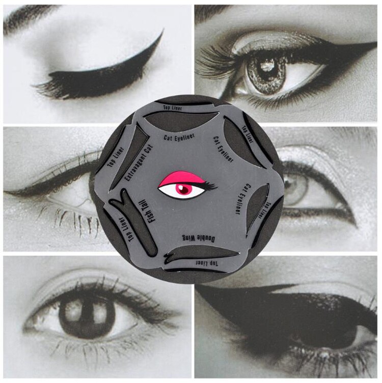 6 in 1 Schablonen Eyeliner Vorlage rauchig Augen Schnelle machen-hoch Schablone Katze Auge Liner Schnell Kosmetische Werkzeug
