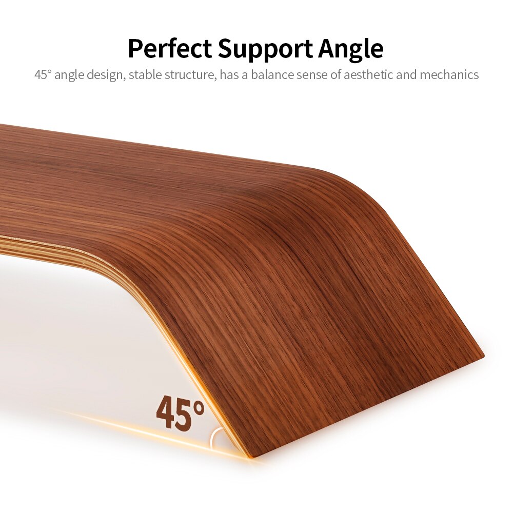 Support en bois Stable SAMDI, tout-en-un, pour moniteur d'ordinateur portable, Machine de remplacement à forte capacité de charge pour iMac