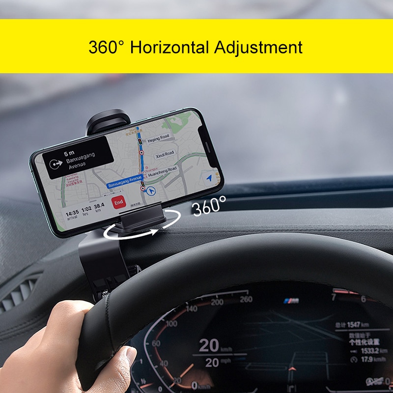 Baseus Dashboard Auto Telefoon Mount Auto Middenconsole Telefoon Houder Voor Iphone Xiaomi Samsung 4.7-6.5 Inch Mobiele Telefoons Stand