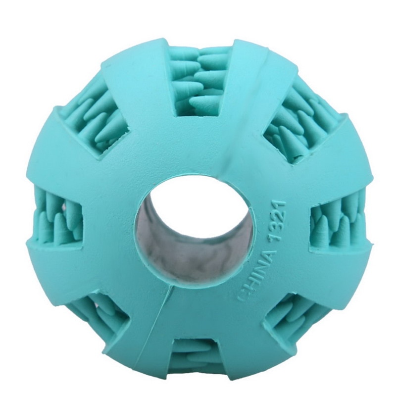 5/7 cm hundelegetøj interaktive gummibolde kæledyr hund kat hvalp elasticitet tænder bold hund tygge legetøj tand rense bolde legetøj til hunde