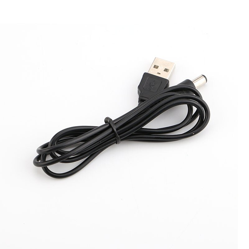 Esineet musta 1 m uros usb-portti  to 5.5mm/2.1mm 5v dc piippu pistoke jakki virtakaapeli liitin signaalinsiirtotarvikkeet