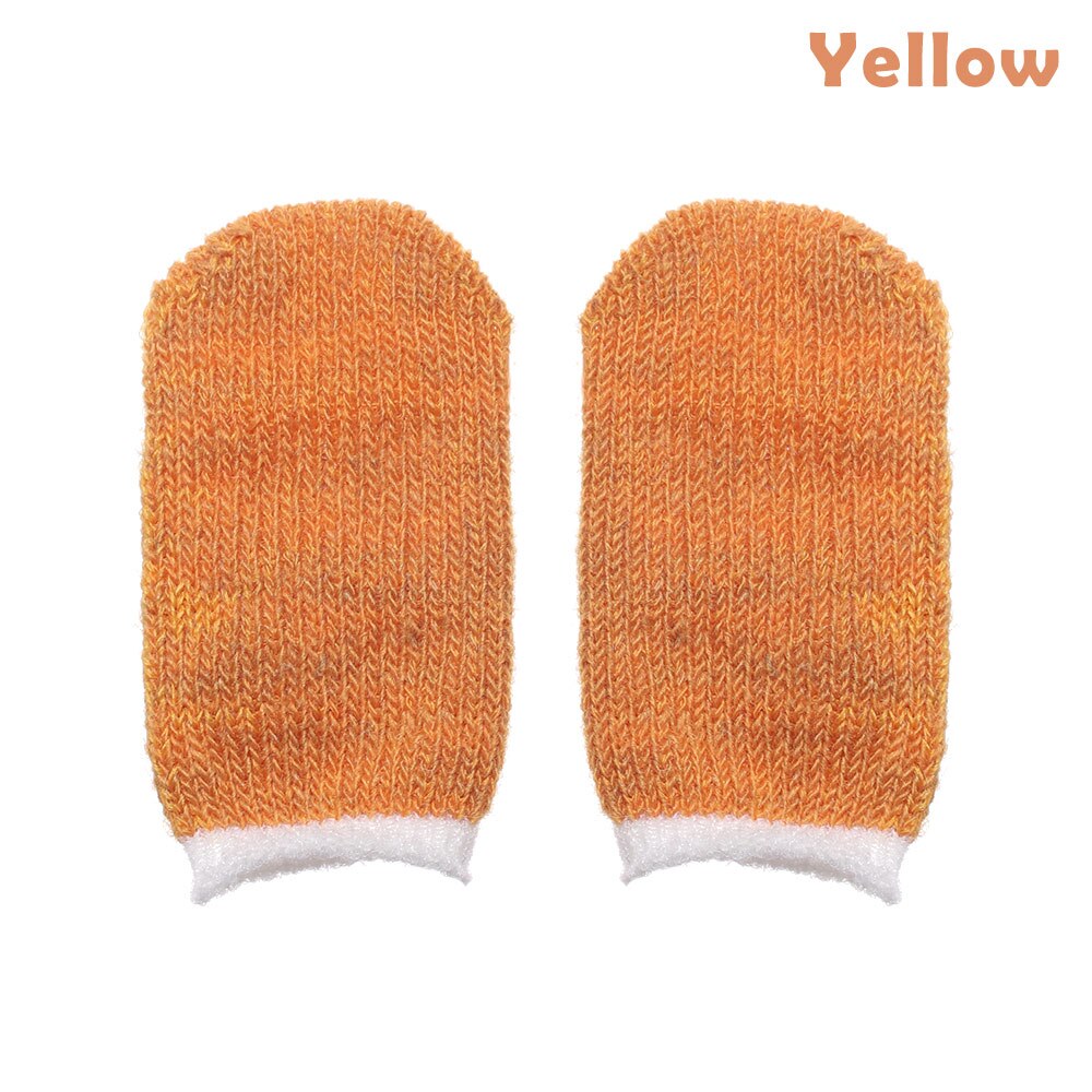 Funda para el dedo guantes pantalla táctil completa juego yemas de los dedos a prueba de sudor antiestático teléfono móvil Tablet antiestático juego Accesorios: yellow