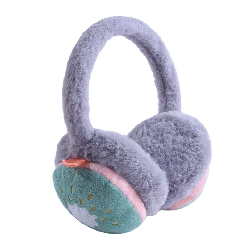 Adjustable Kid Fruit Ear Muffs Women Warm Soft Fluffy Cute Earmuffs Winter Warm Outdoor Winter Earmuff Ear Muffs For Girl: type B